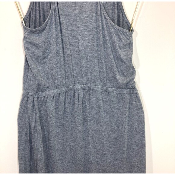 Old Navy Dress Womens S Gray Maxi Cami Tank Pullover Jersey Knit Stretch Slit - Picture 6 of 8
